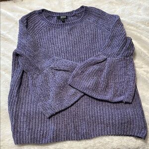 Women's Purple Chenille Sweater
